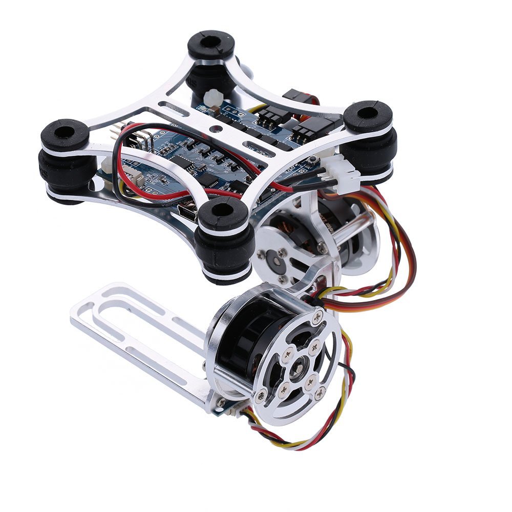 35 Drone Accessories for Filmmaking and YouTube Vlogging 15 Andoer 2D light weight silver brushless motor Gimbal