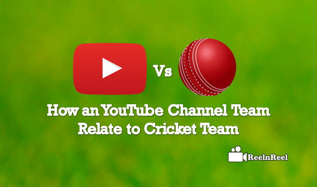 YouTube Channel Team relate to Cricket Team