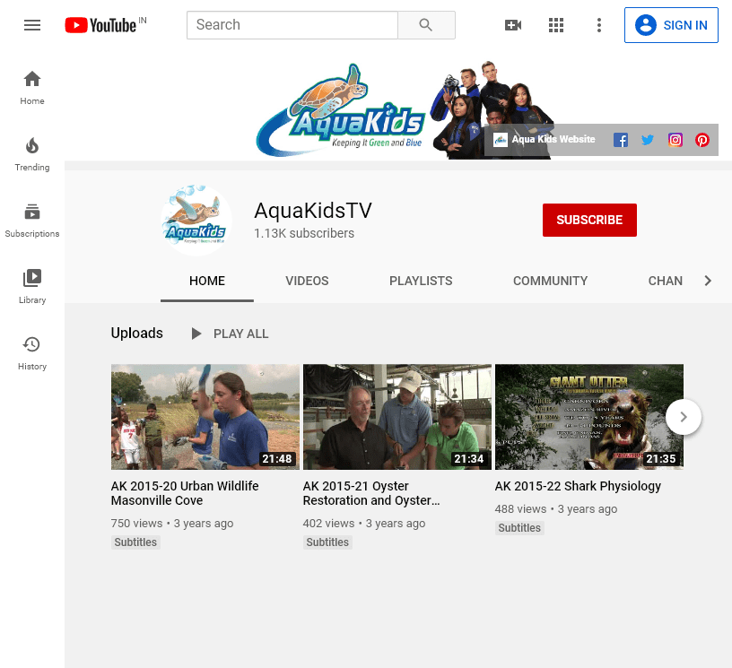 150+ The Best Educational YouTube Channels 425 AquaKidsSeries