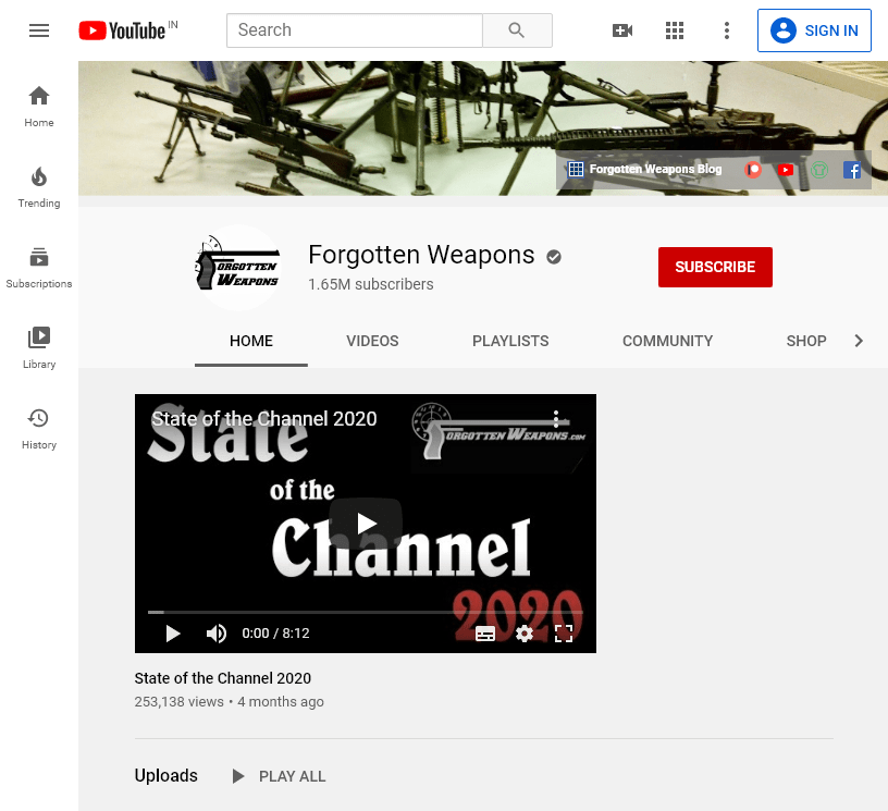 150+ The Best Educational YouTube Channels 435 ForgottenWeapons