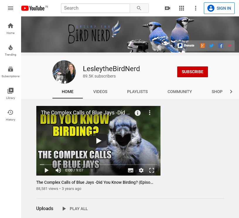 150+ The Best Educational YouTube Channels 418 LesleytheBirdNerd