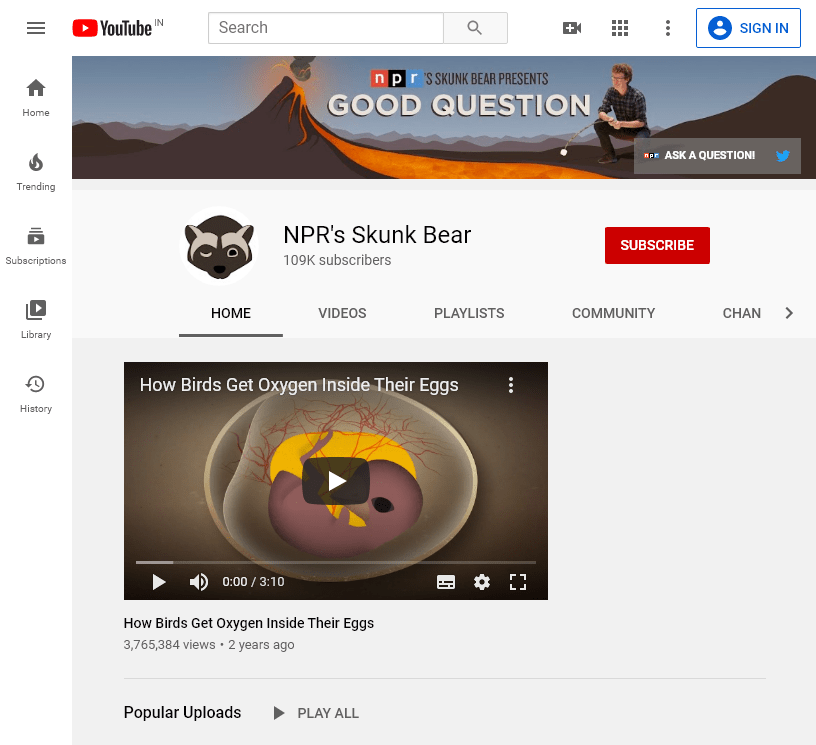 150+ The Best Educational YouTube Channels 357 NPRskunkbear