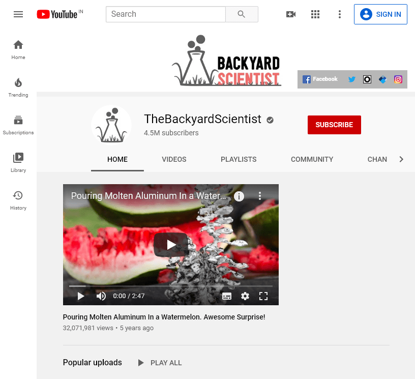 150+ The Best Educational YouTube Channels 394 TheBackyardScientist