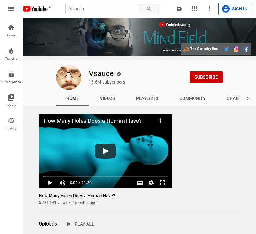 150+ The Best Educational YouTube Channels 320 Vsauce