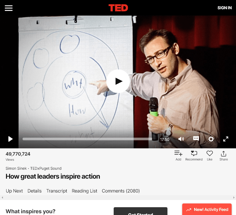 30 Best TED Talks on Leadership That Every Great Leader Should Watch 54 httpswww.ted .comtalkssimon sinek how great leaders inspire action
