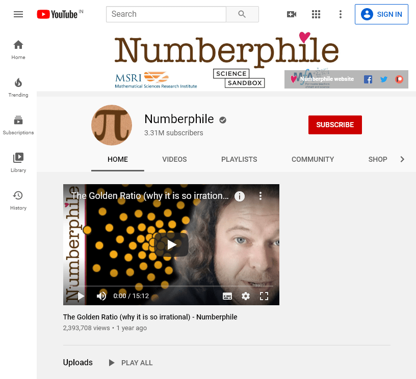 150+ The Best Educational YouTube Channels 450 numberphile